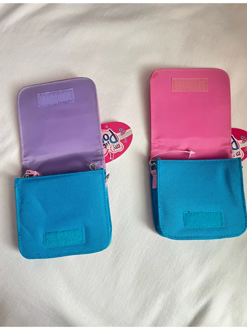 Vintage My Little Pony Pink Kids Unicorn Wallet with straps Y2K Deadstock